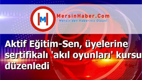 Aktif Eğitim-Sen, üyelerine sertifikalı 'akıl oyunları' kursu düzenledi