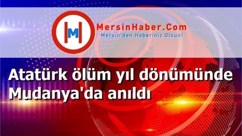 Atatürk ölüm yıl dönümünde Mudanya'da anıldı