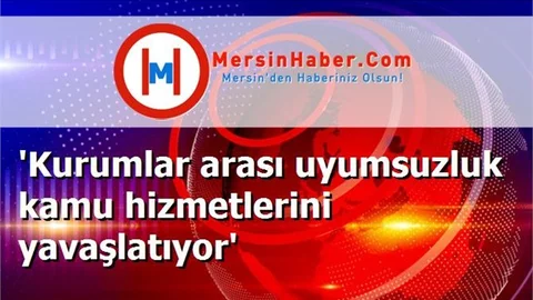 'Kurumlar arası uyumsuzluk kamu hizmetlerini yavaşlatıyor'