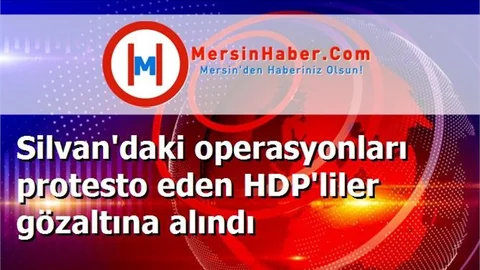 Silvan'daki operasyonları protesto eden HDP'liler gözaltına alındı