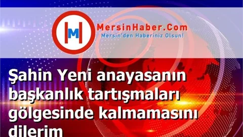 Şahin Yeni anayasanın başkanlık tartışmaları gölgesinde kalmamasını dilerim