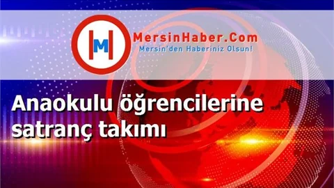 Anaokulu öğrencilerine satranç takımı