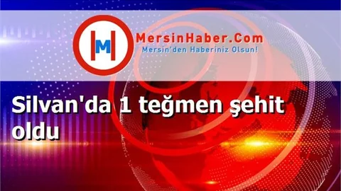 Silvan'da 1 teğmen şehit oldu