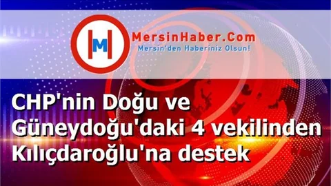 CHP'nin Doğu ve Güneydoğu'daki 4 vekilinden Kılıçdaroğlu'na destek