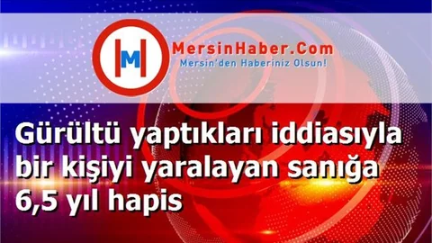 Gürültü yaptıkları iddiasıyla bir kişiyi yaralayan sanığa 6,5 yıl hapis