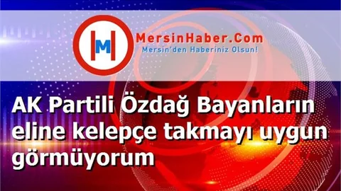 AK Partili Özdağ Bayanların eline kelepçe takmayı uygun görmüyorum