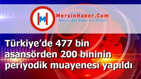 Türkiye’de 477 bin asansörden 200 bininin periyodik muayenesi yapıldı