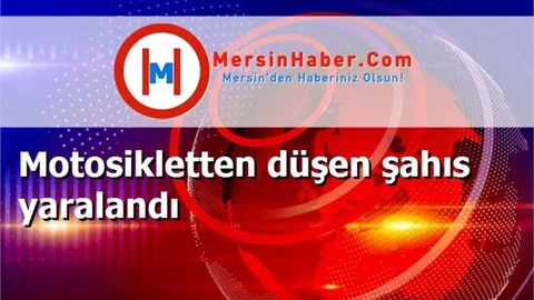 Motosikletten düşen şahıs yaralandı