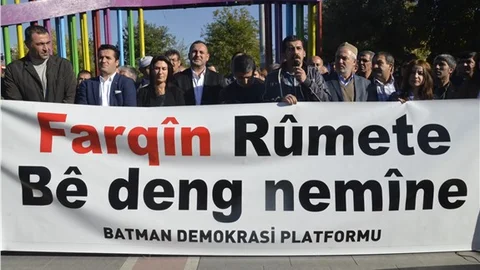 Sivan’daki sokağa çıkma yasağı Batman’da protesto edildi