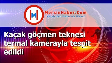 Kaçak göçmen teknesi termal kamerayla tespit edildi