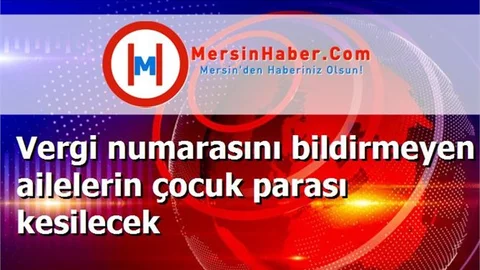 Vergi numarasını bildirmeyen ailelerin çocuk parası kesilecek