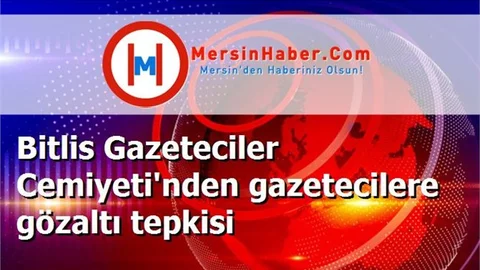 Bitlis Gazeteciler Cemiyeti'nden gazetecilere gözaltı tepkisi