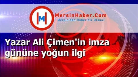 Yazar Ali Çimen'in imza gününe yoğun ilgi