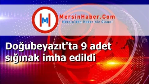 Doğubeyazıt'ta 9 adet sığınak imha edildi