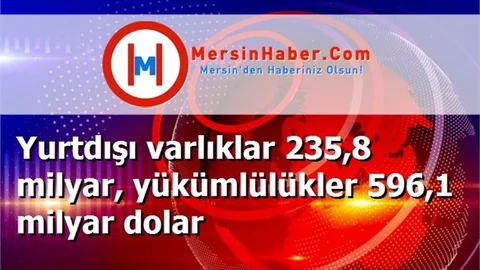 Yurtdışı varlıklar 235,8 milyar, yükümlülükler 596,1 milyar dolar