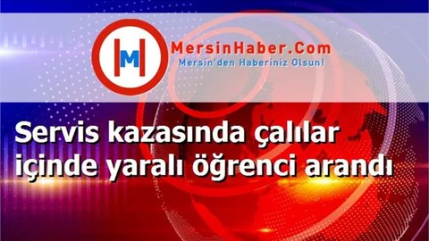 Servis kazasında çalılar içinde yaralı öğrenci arandı