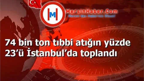 74 bin ton tıbbi atığın yüzde 23’ü İstanbul’da toplandı