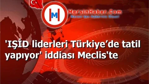 'IŞİD liderleri Türkiye’de tatil yapıyor' iddiası Meclis'te