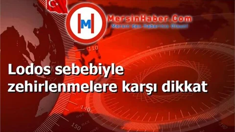 Lodos sebebiyle zehirlenmelere karşı dikkat