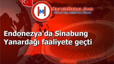 Endonezya'da Sinabung Yanardağı faaliyete geçti