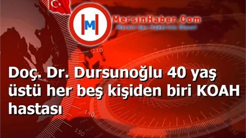 Doç. Dr. Dursunoğlu 40 yaş üstü her beş kişiden biri KOAH hastası
