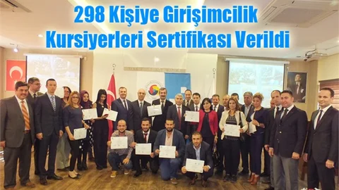 Girişimcilik Kursiyerleri Sertifikalarını Aldı