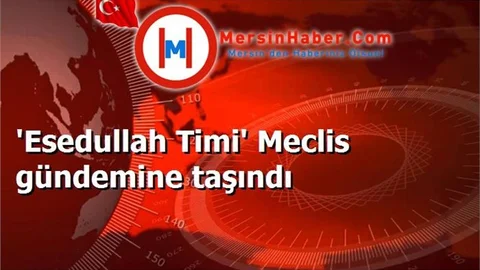 'Esedullah Timi' Meclis gündemine taşındı