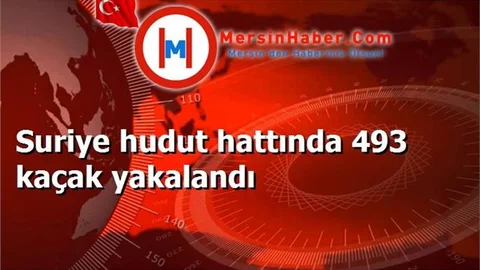 Suriye hudut hattında 493 kaçak yakalandı