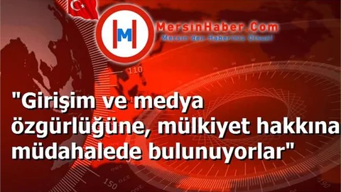 "Girişim ve medya özgürlüğüne, mülkiyet hakkına müdahalede bulunuyorlar"