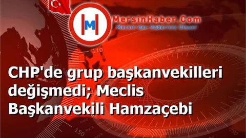 CHP'de grup başkanvekilleri değişmedi; Meclis Başkanvekili Hamzaçebi