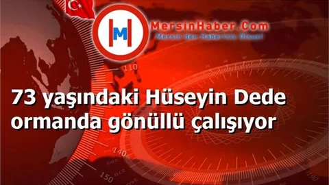 73 yaşındaki Hüseyin Dede ormanda gönüllü çalışıyor