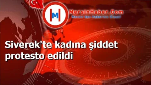 Siverek'te kadına şiddet protesto edildi