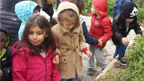 Mahalle bostanı ilgi odağı olmaya başladı.