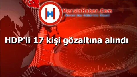 HDP'li 17 kişi gözaltına alındı
