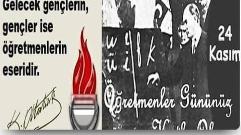 BUGÜN  24 KASIM  ÖĞRETMENLER GÜNÜ