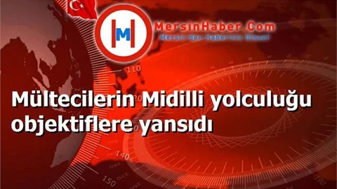 Mültecilerin Midilli yolculuğu objektiflere yansıdı