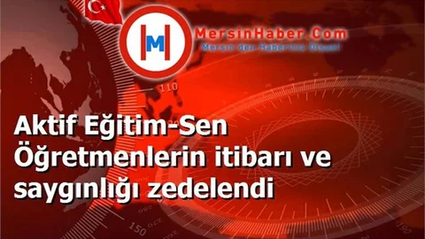 Aktif Eğitim-Sen Öğretmenlerin itibarı ve saygınlığı zedelendi