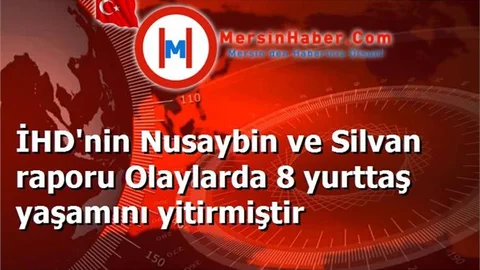 İHD'nin Nusaybin ve Silvan raporu Olaylarda 8 yurttaş yaşamını yitirmiştir