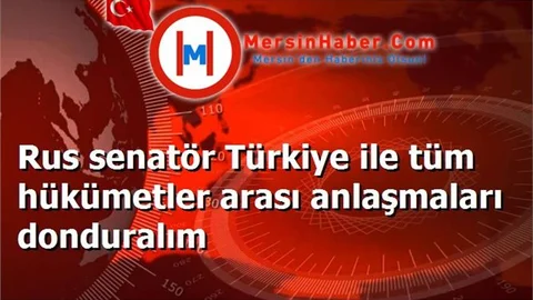 Rus senatör Türkiye ile tüm hükümetler arası anlaşmaları donduralım