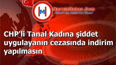 CHP'li Tanal Kadına şiddet uygulayanın cezasında indirim yapılmasın