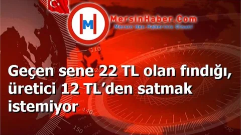 Geçen sene 22 TL olan fındığı, üretici 12 TL’den satmak istemiyor