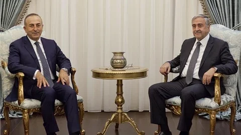 Akıncı, Çavuşoğlu'nu kabul etti