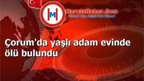 Çorum'da yaşlı adam evinde ölü bulundu