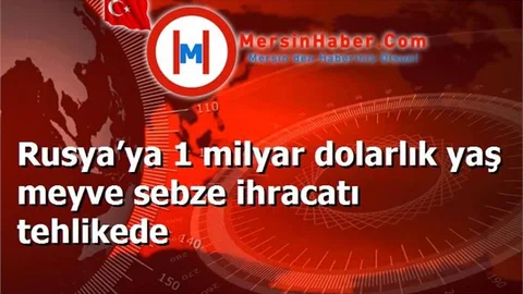 Rusya’ya 1 milyar dolarlık yaş meyve sebze ihracatı tehlikede