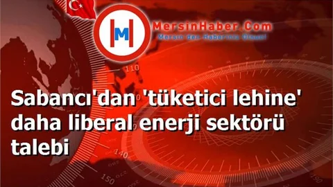Sabancı'dan 'tüketici lehine' daha liberal enerji sektörü talebi
