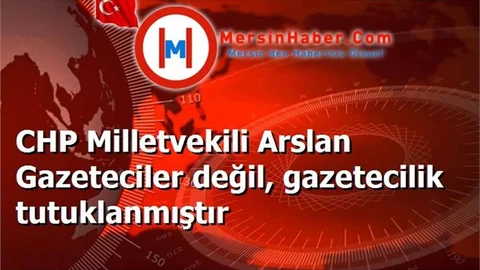 CHP Milletvekili Arslan Gazeteciler değil, gazetecilik tutuklanmıştır