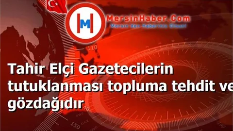 Tahir Elçi Gazetecilerin tutuklanması topluma tehdit ve gözdağıdır