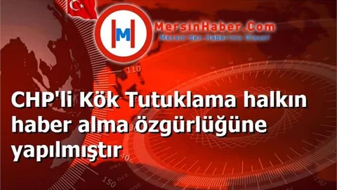 CHP'li Kök Tutuklama halkın haber alma özgürlüğüne yapılmıştır