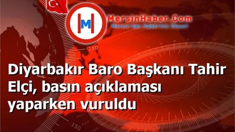 Diyarbakır Baro Başkanı Tahir Elçi, basın açıklaması yaparken vuruldu