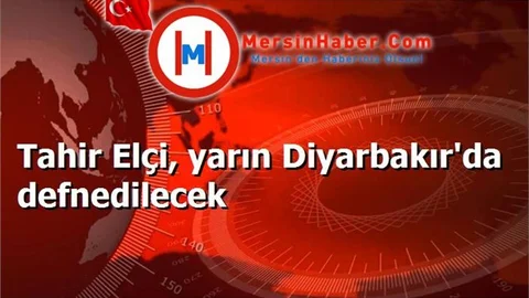 Tahir Elçi, yarın Diyarbakır'da defnedilecek